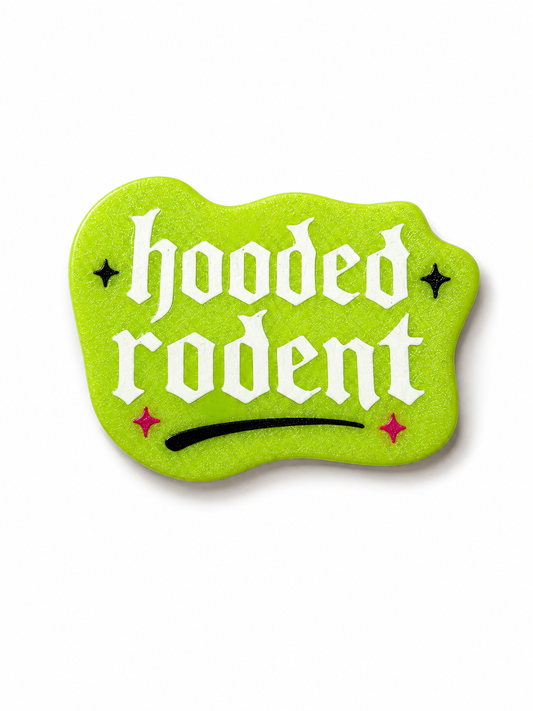 Hooded Rodent Magnet (Green)
