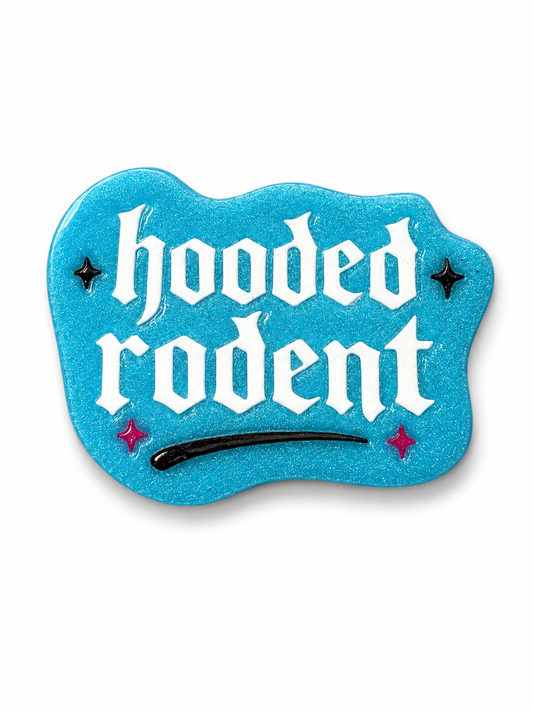 Hooded Rodent Magnet (Blue)