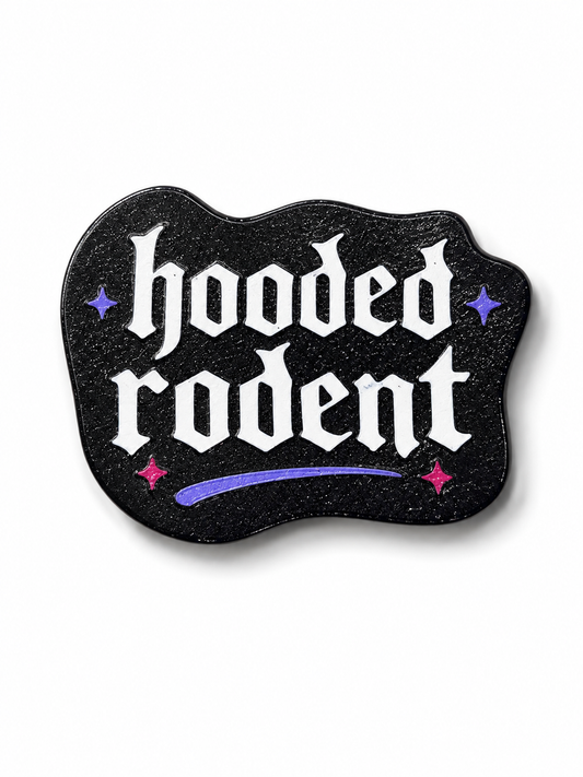 Hooded Rodent Magnet (Black)