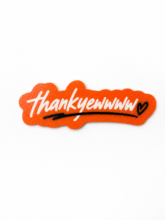 Thankyewww Magnet (Orange)